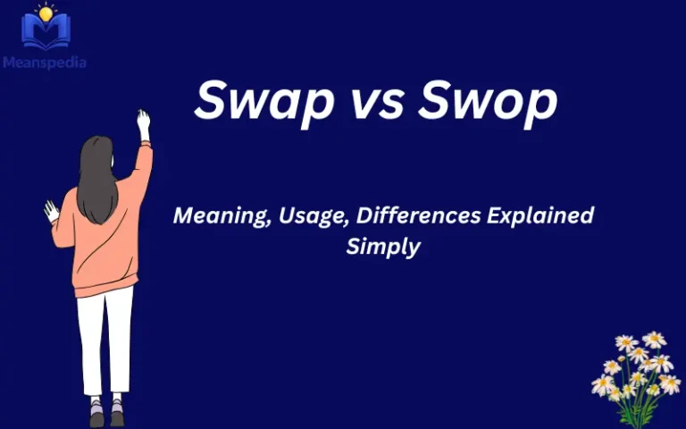 swap vs swop