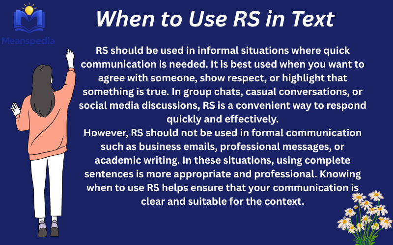 What Does RS Mean in Text