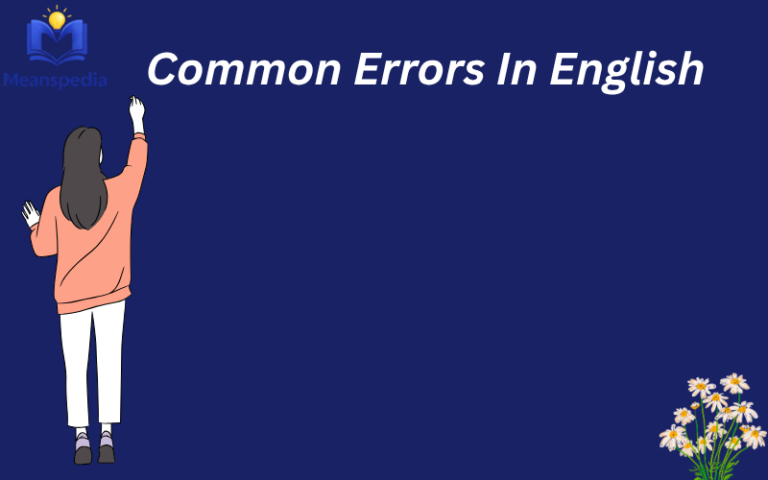 common errors in english