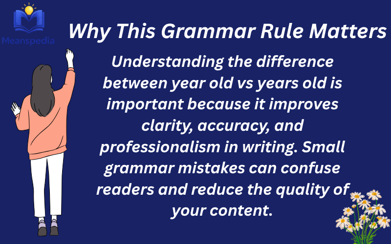 year old vs years old